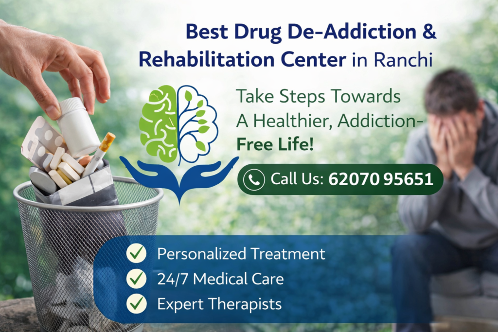 Best Drug De Addiction and Rehabilitation Center in Ranchi